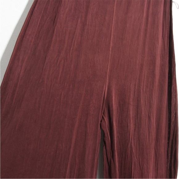 Lululemon Principal Dancer Jumpsuit *31" Midnight Maroon Cupro Sleeveless Sz 12 - Picture 4 of 13